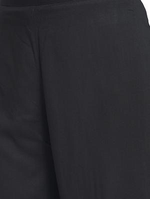 Soild kurta with palazzo set - 15626658 - Standard Image - 5
