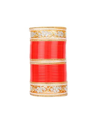 Red Gold Tone Stone Bangles - 15627471 - Standard Image - 2