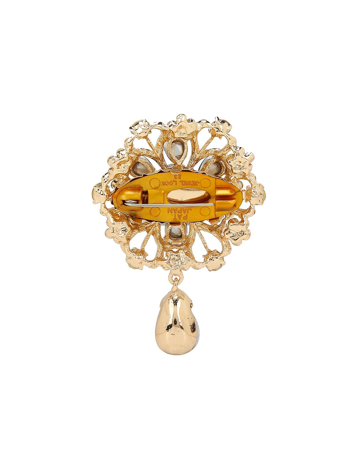 white metal brooch - 15627758 - Zoom Image - 2