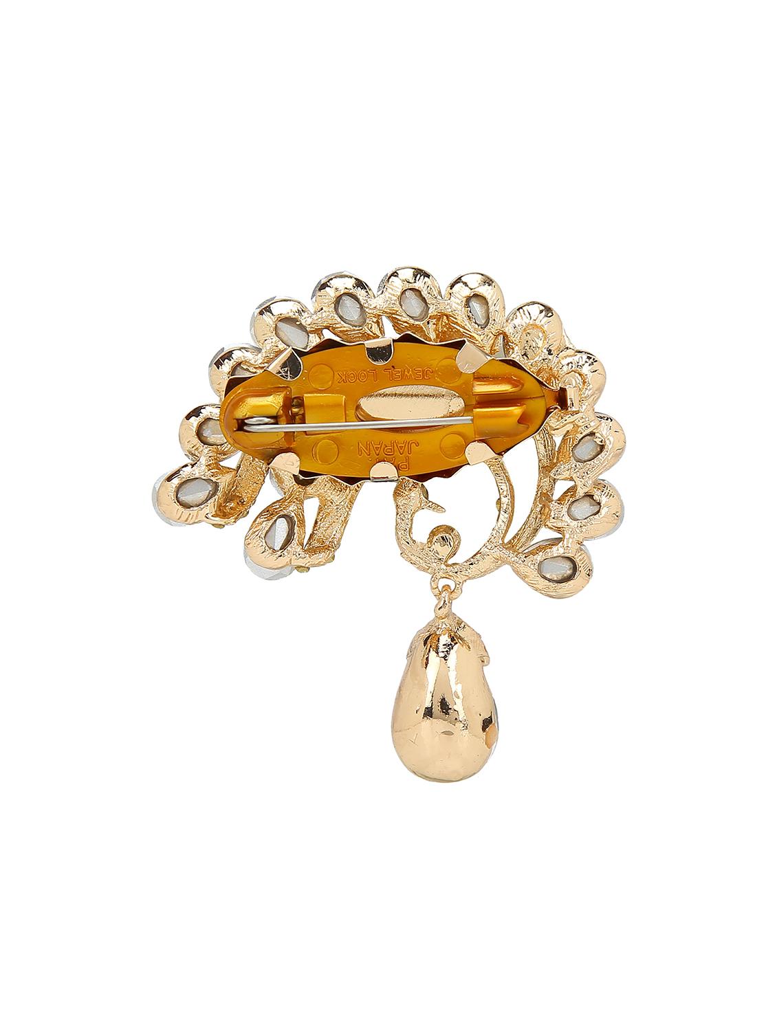 blue metal brooch - 15627759 - Zoom Image - 2