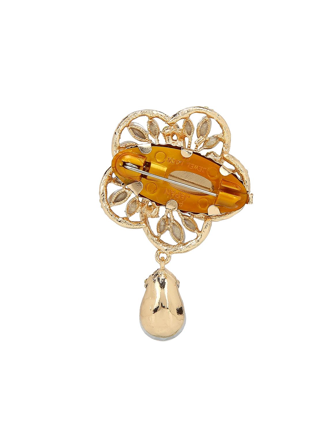 blue metal brooch - 15627765 - Zoom Image - 2