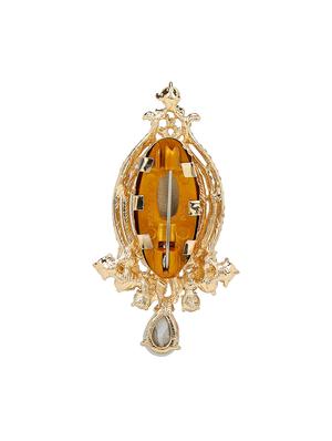 pink metal brooch - 15627775 - Standard Image - 2