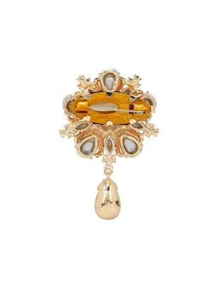 blue metal brooch - 15627777 - Standard Image - 2