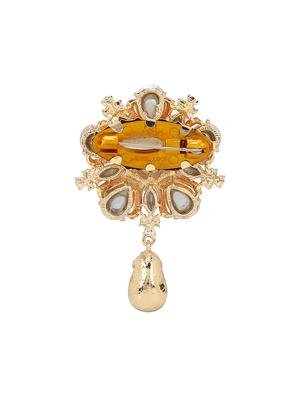 beige metal brooch - 15627779 - Standard Image - 2