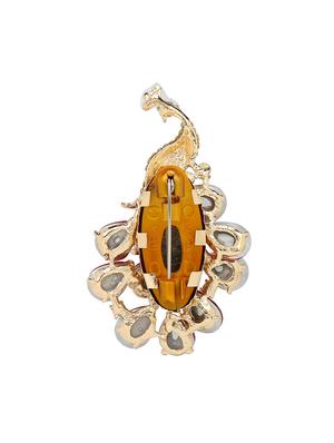 beige metal brooch - 15627785 - Standard Image - 2