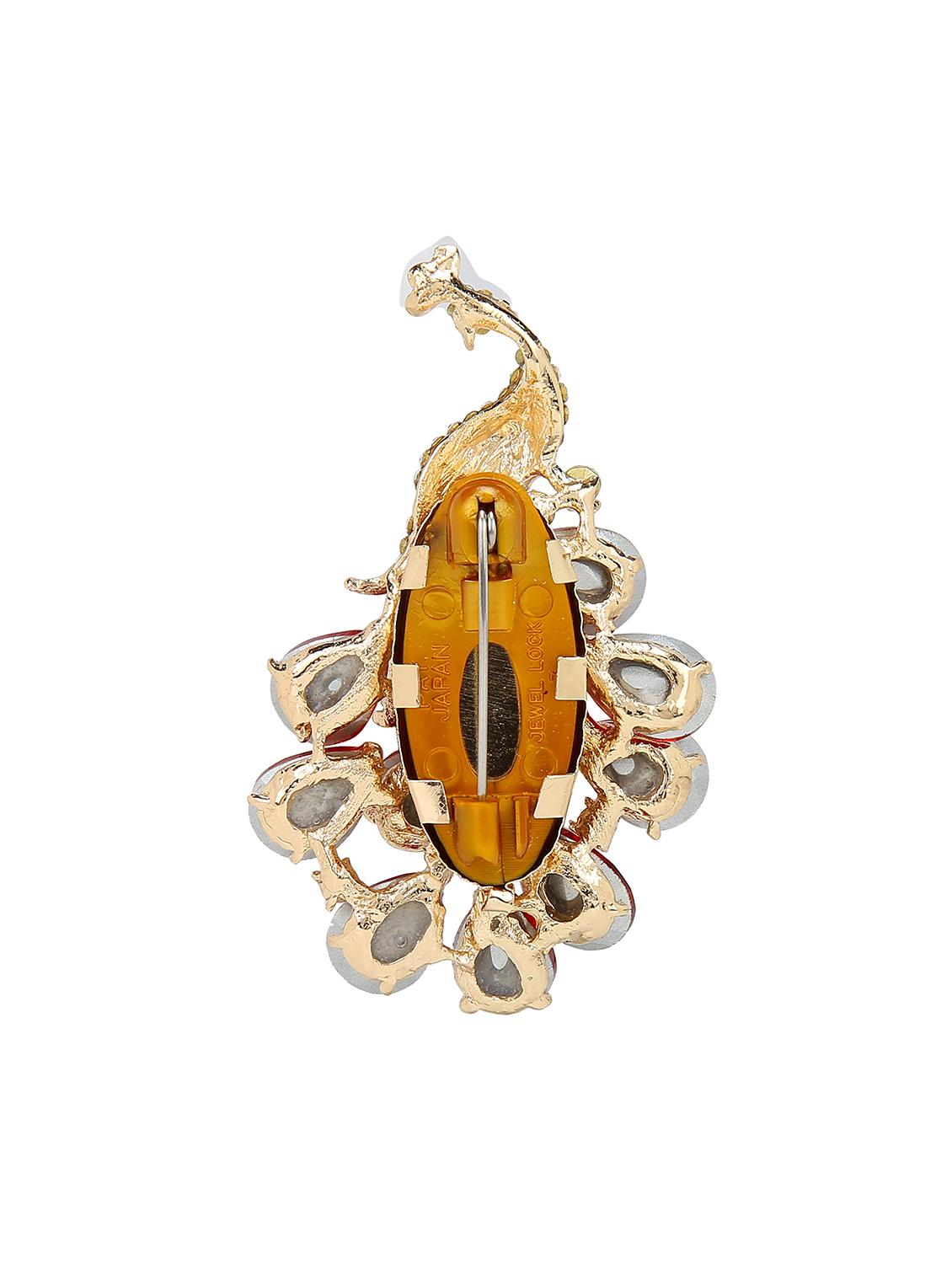 beige metal brooch - 15627785 - Zoom Image - 2