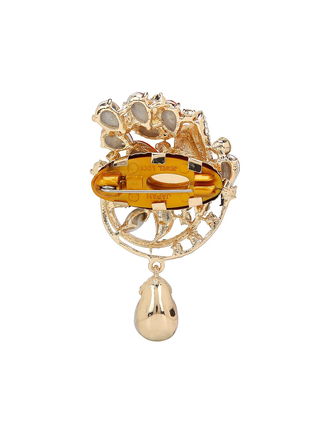 blue metal brooch - 15627789 - Zoom Image - 2