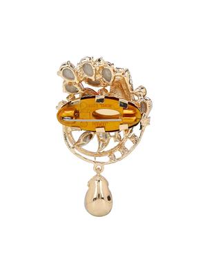 beige metal brooch - 15627791 - Standard Image - 2