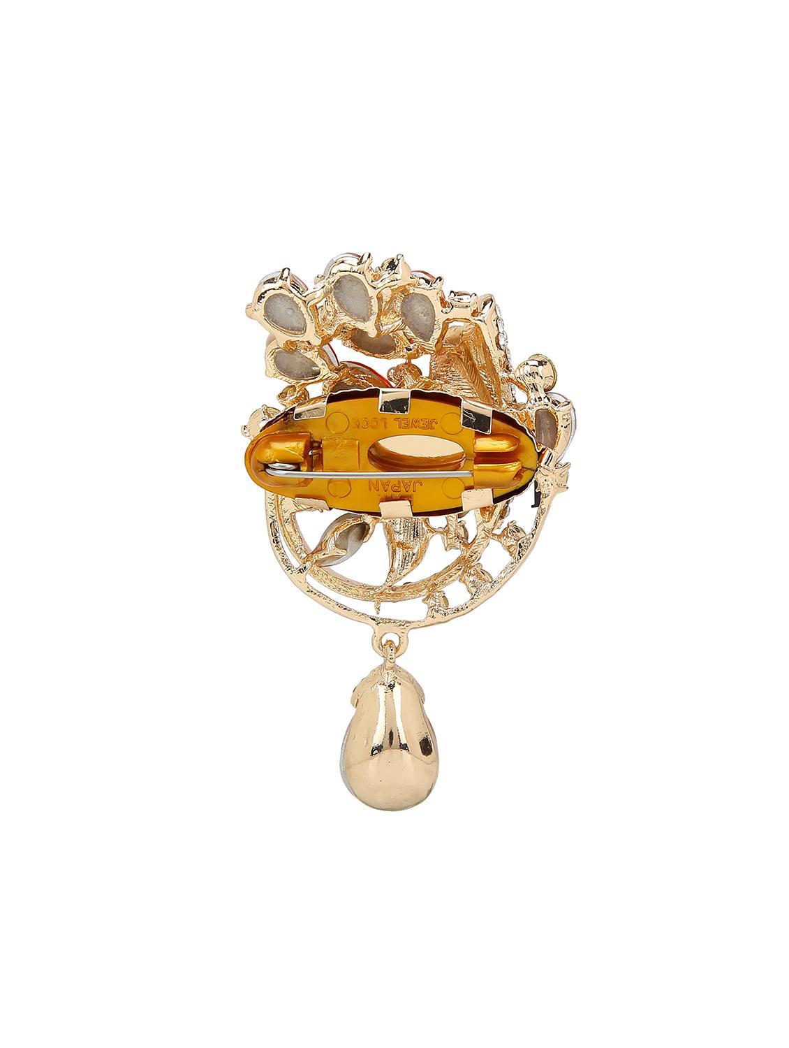 pink metal brooch - 15627793 - Zoom Image - 2