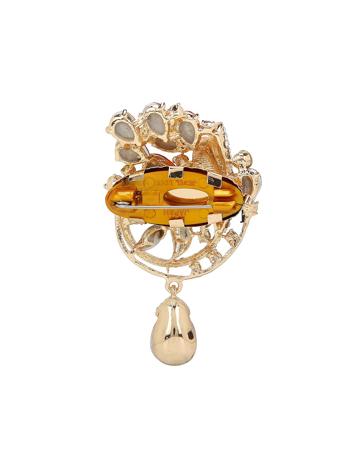 white metal brooch - 15627794 - Zoom Image - 2