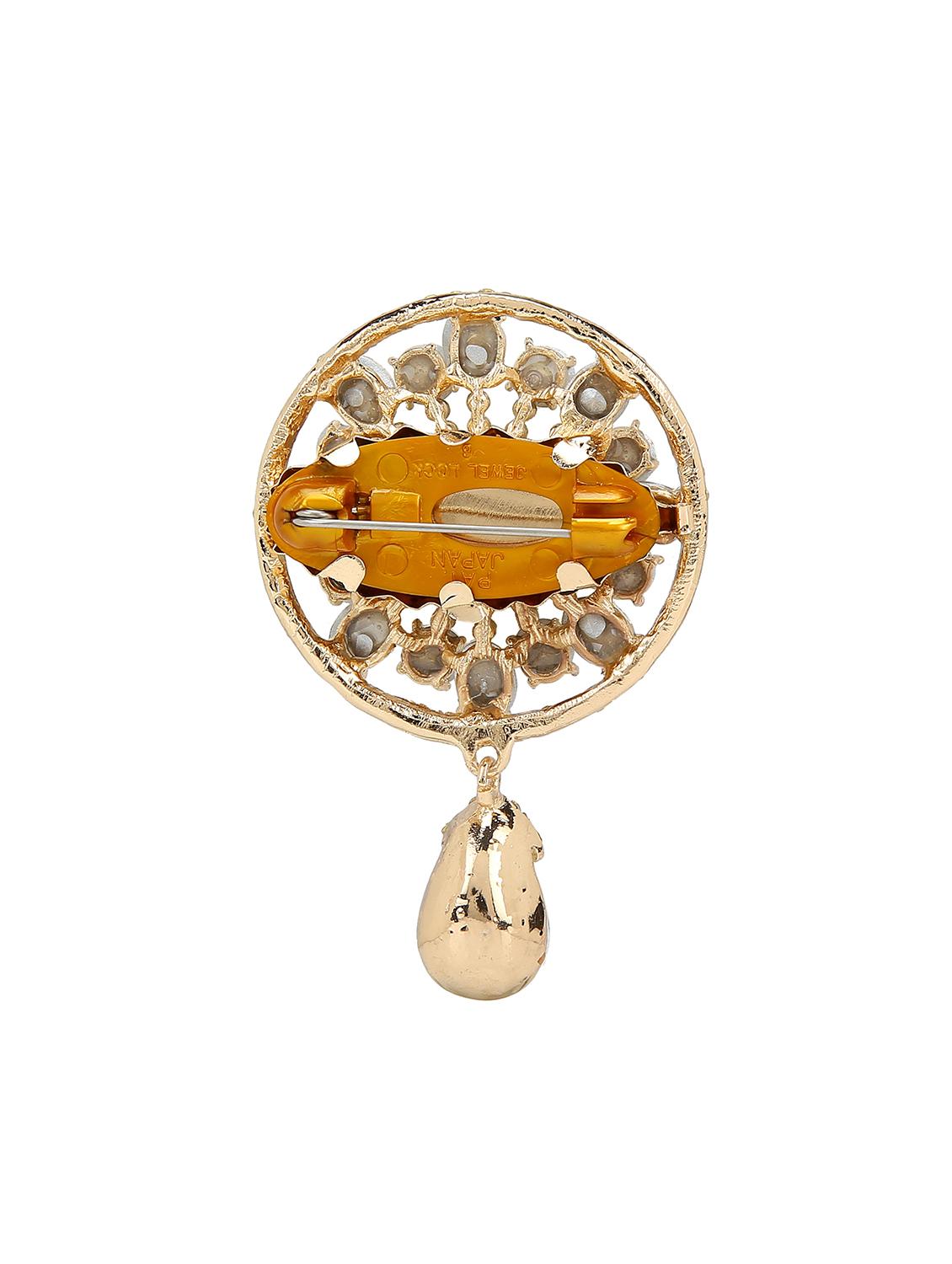 blue metal brooch - 15627795 - Zoom Image - 2