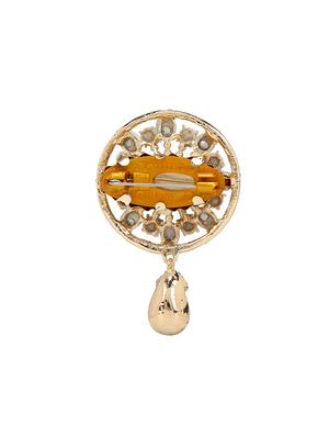 beige metal brooch - 15627797 - Standard Image - 2