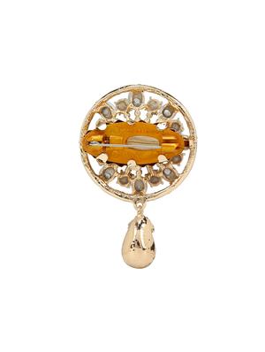 pink metal brooch - 15627799 - Standard Image - 2
