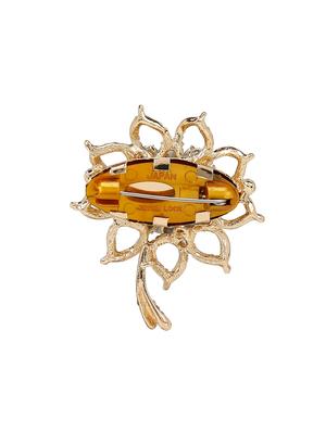 beige metal brooch - 15627803 - Standard Image - 2