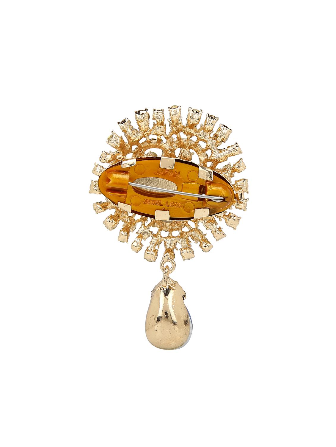 white metal brooch - 15627812 - Zoom Image - 2