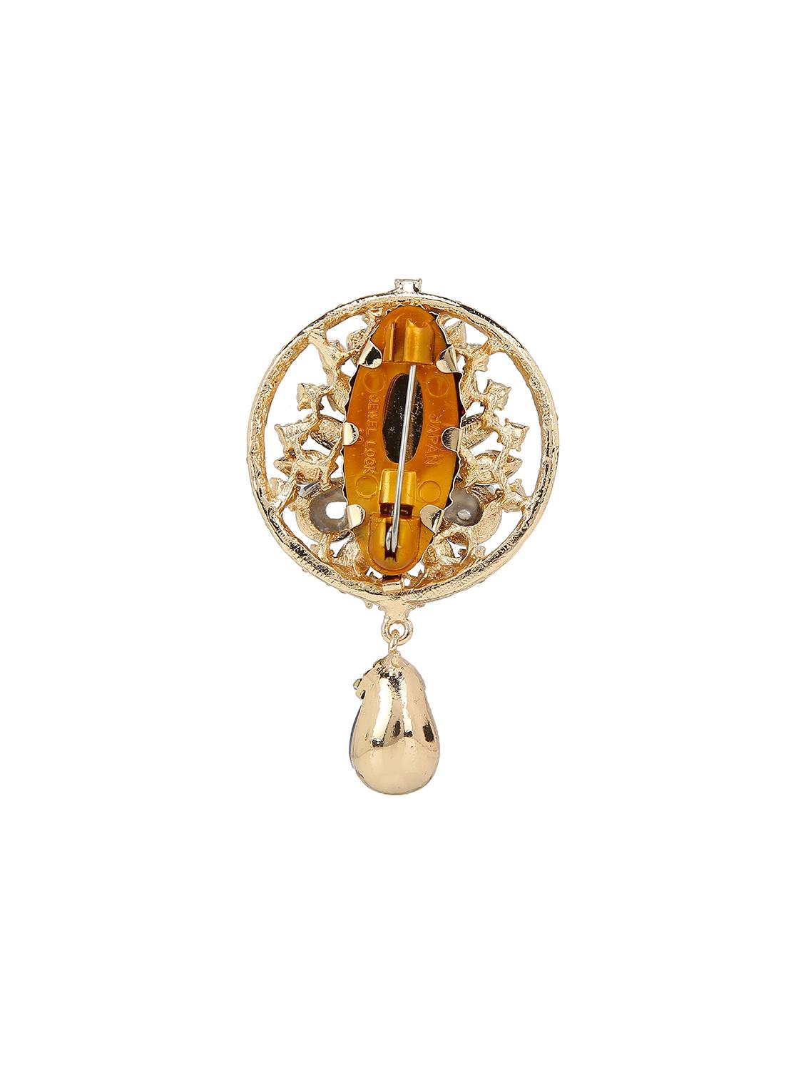 white metal brooch - 15627818 - Zoom Image - 2