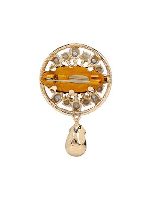 blue metal brooch - 15627825 - Standard Image - 2