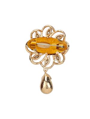 blue metal brooch - 15627831 - Standard Image - 2