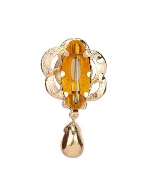 beige metal brooch - 15627845 - Standard Image - 2
