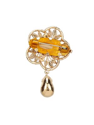 blue metal brooch - 15627855 - Standard Image - 2