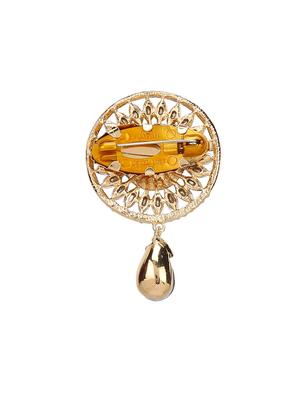 blue metal brooch - 15627860 - Standard Image - 2