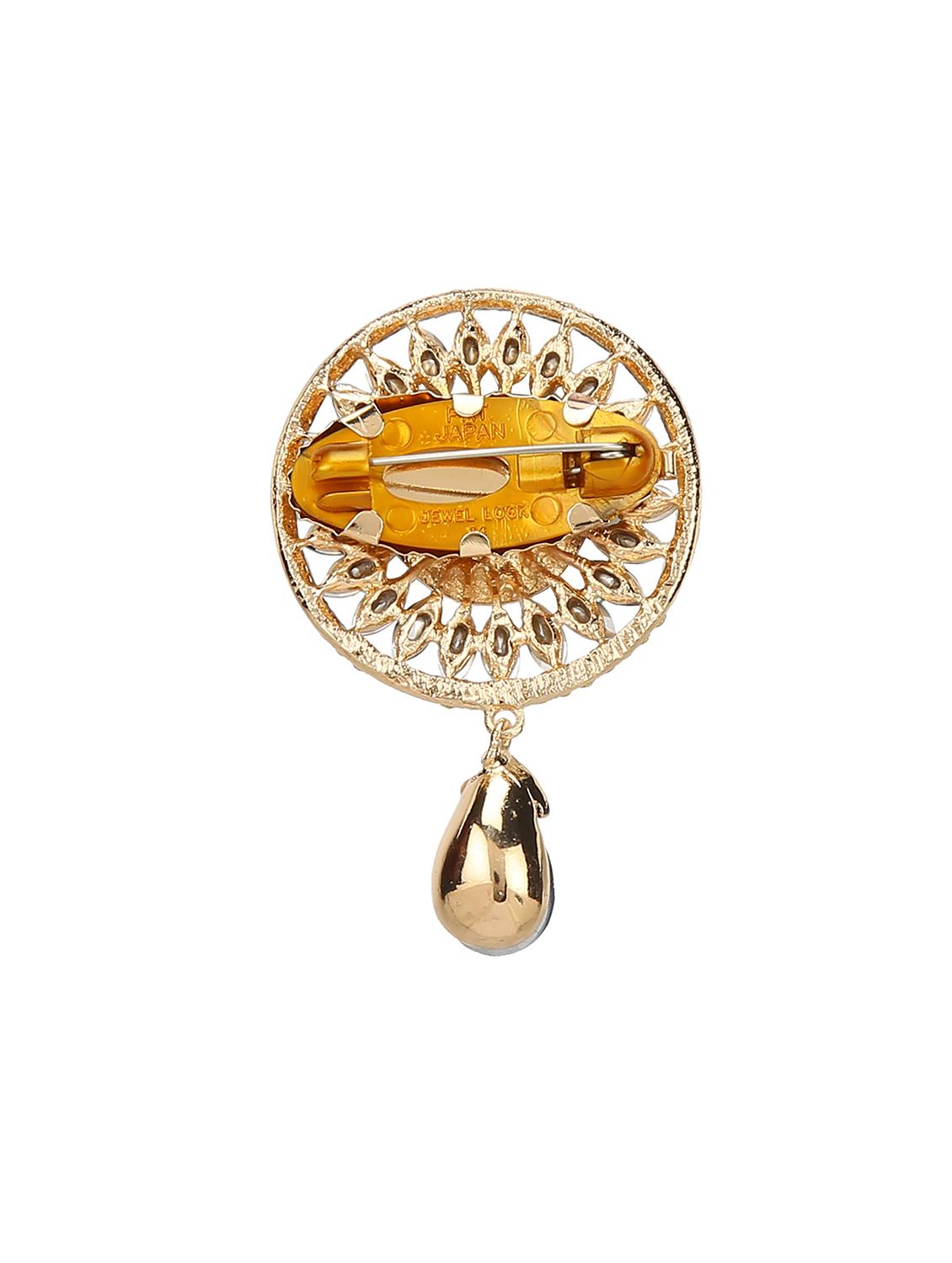 blue metal brooch - 15627860 - Zoom Image - 2