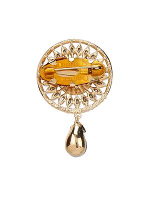 blue metal brooch - 15627865 - Standard Image - 2