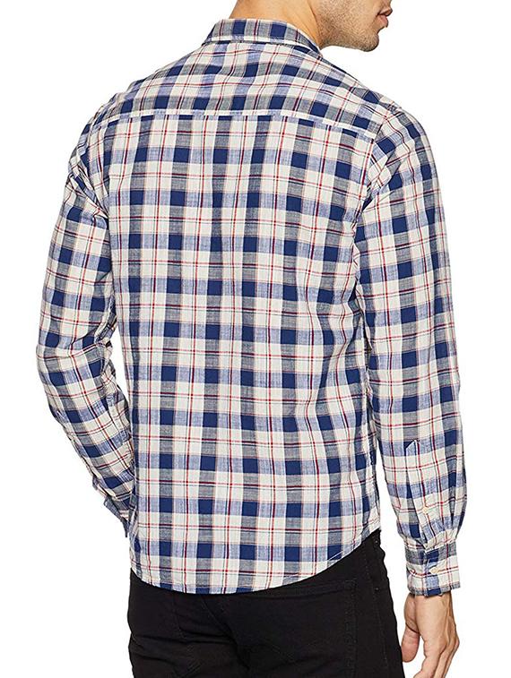 blue cotton casual shirt - 15628552 - Zoom Image - 2