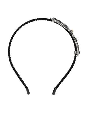 Golden Peacock Women Black Bow Detail Embellished Hairband - 15628651 - Standard Image - 2