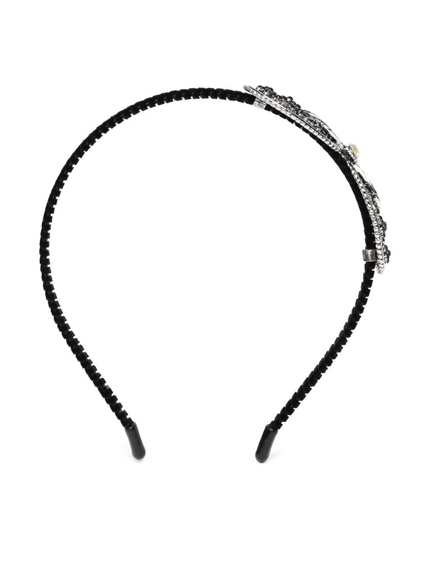 Golden Peacock Women Black Bow Detail Embellished Hairband - 15628651 - Zoom Image - 2