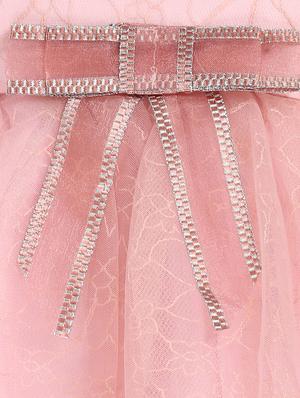 pink polyester frock - 15628892 - Standard Image - 5