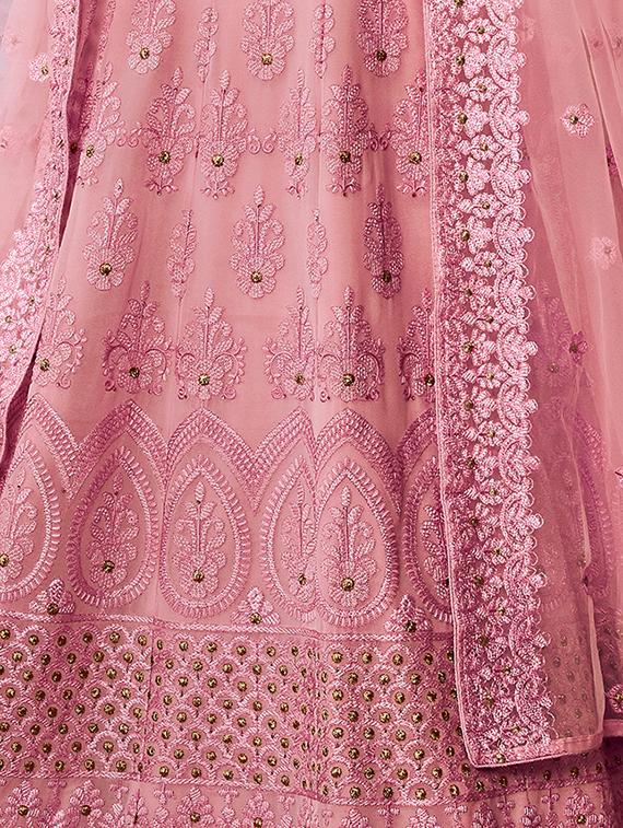 Tonal embroidered anarkalli suit - 15629095 - Zoom Image - 2