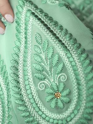 tonal embroidered anarkalli suit - 15629096 - Standard Image - 2
