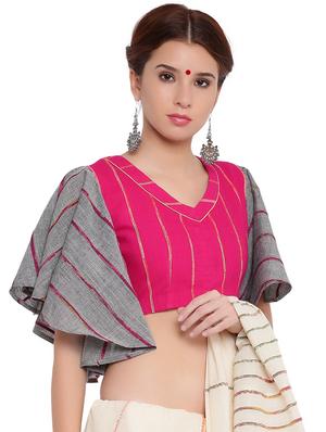 self-design flared sleeved blouse - 15629109 - Standard Image - 2