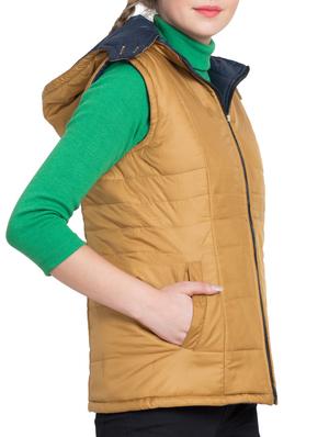 puffer hooded gilet jacket - 15629239 - Standard Image - 2