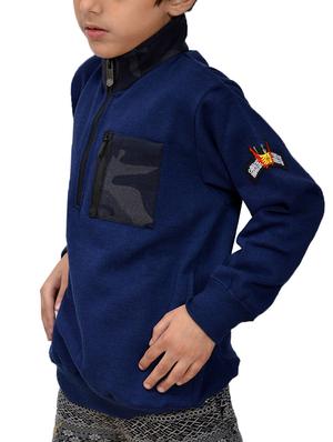 blue fleece sweatshirt - 15629411 - Standard Image - 2