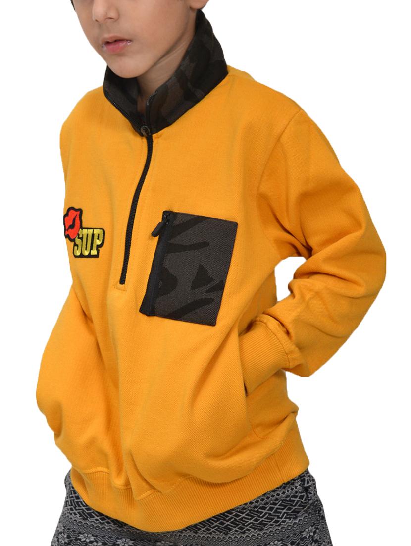 yellow fleece sweatshirt - 15629412 - Zoom Image - 2