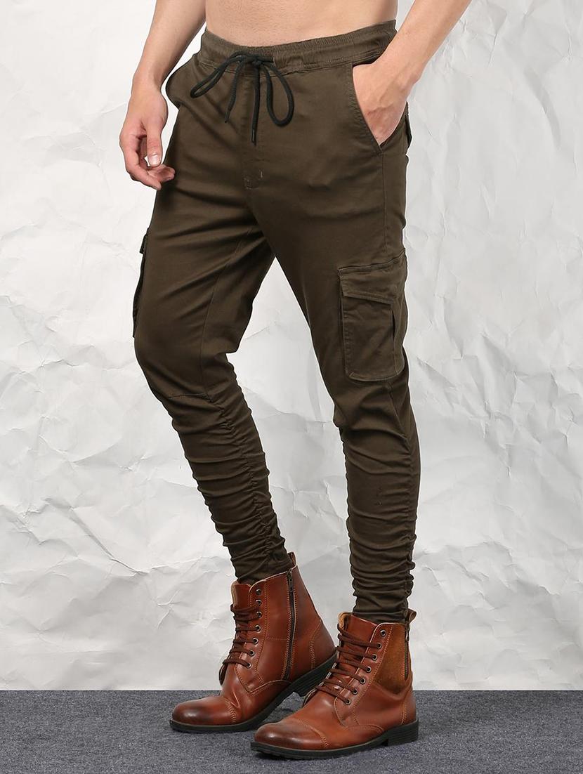 green cotton blend cargo - 15629788 - Zoom Image - 2