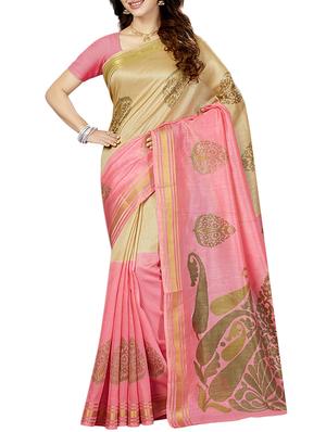 multicolor printed saree combo with blouse - 15630059 - Standard Image - 2