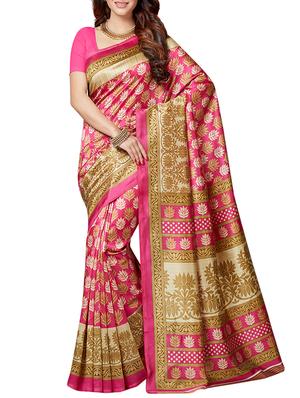 multicolor printed saree combo with blouse - 15630062 - Standard Image - 2