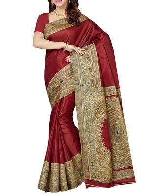 multicolor printed saree combo with blouse - 15630063 - Standard Image - 2