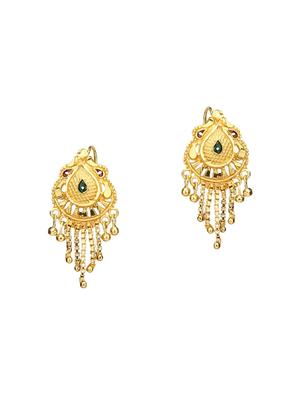Gold Tone Mangalsutra & Earrings set - 15630805 - Standard Image - 2