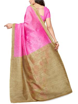 floral half & half saree with blouse - 15630959 - Standard Image - 2