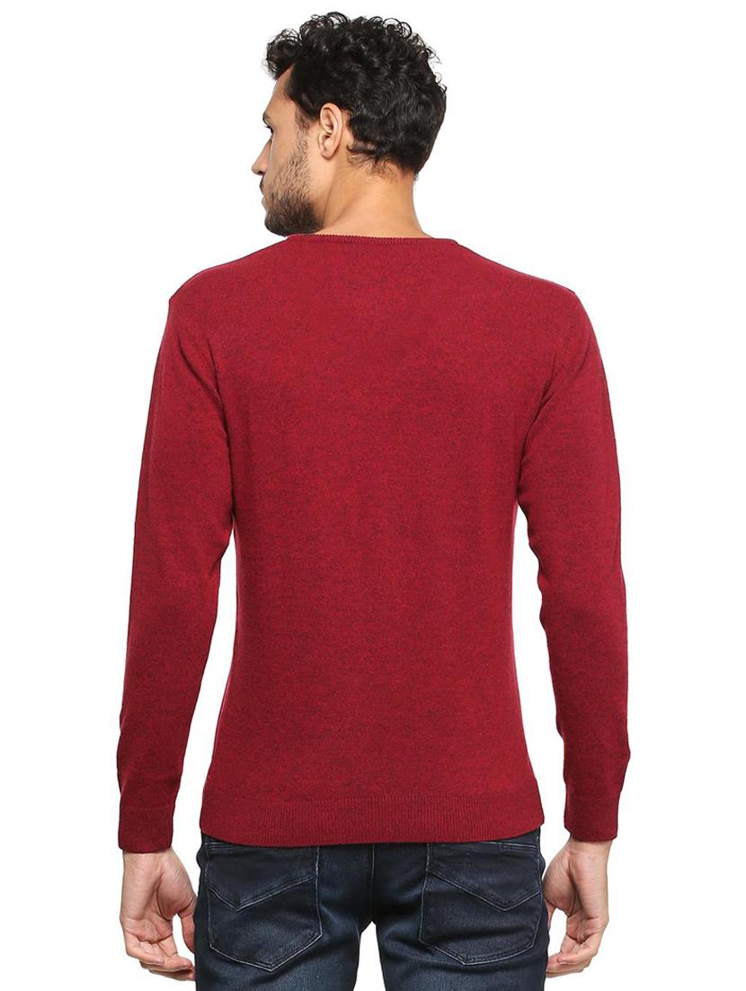 red wool pullover - 15631601 - Zoom Image - 2