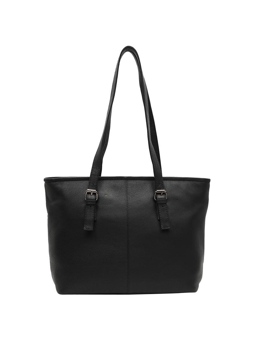 black leatherette (pu) regular handbag - 15632074 - Zoom Image - 2