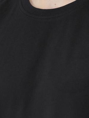 black cotton t-shirt - 15632081 - Standard Image - 5
