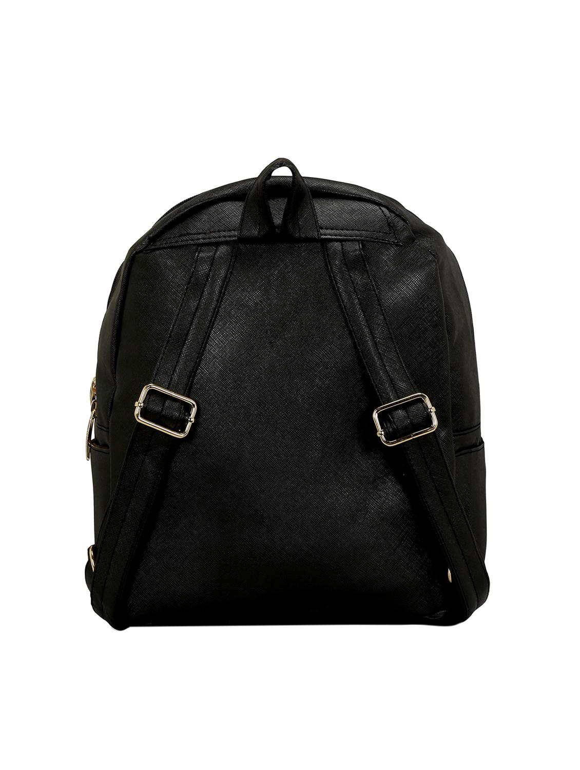 black leatherette (pu) fashion backpack - 15632371 - Zoom Image - 2