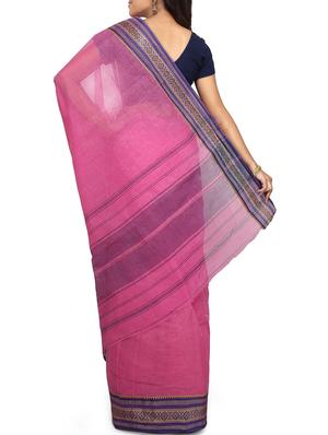 contrast border tant saree - 15637751 - Standard Image - 2