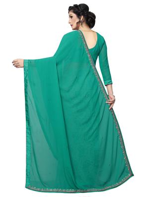 paisley half and half saree with blouse - 15642651 - Standard Image - 2
