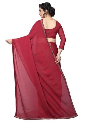 floral half and half saree with blouse - 15642652 - Standard Image - 2